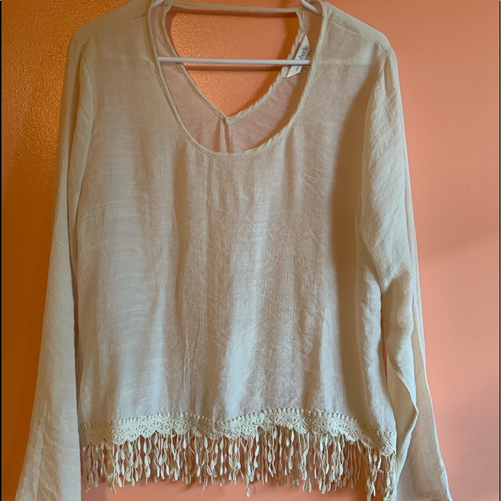 Classy sheer boho top